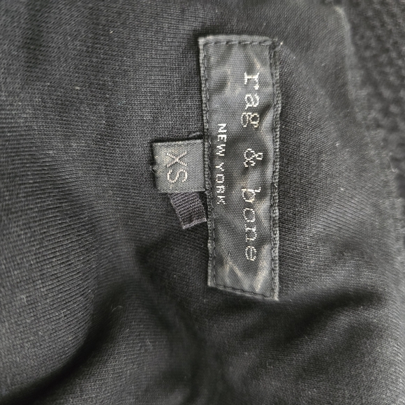 Rag & Bone Black Sleeveless Textured Fit & Flare Dress Size XS - Picture 3 of 6